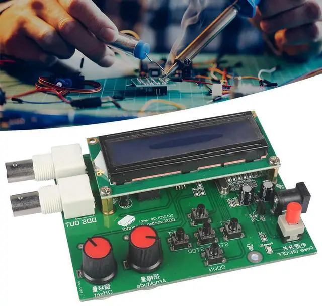 Alt view image 3 of 3 - DDS Function Signal Generator DIY Module Sine Square Sawtooth Triangle Wave Kit 1Hz-65534Hz Frequency Meter LCD Display