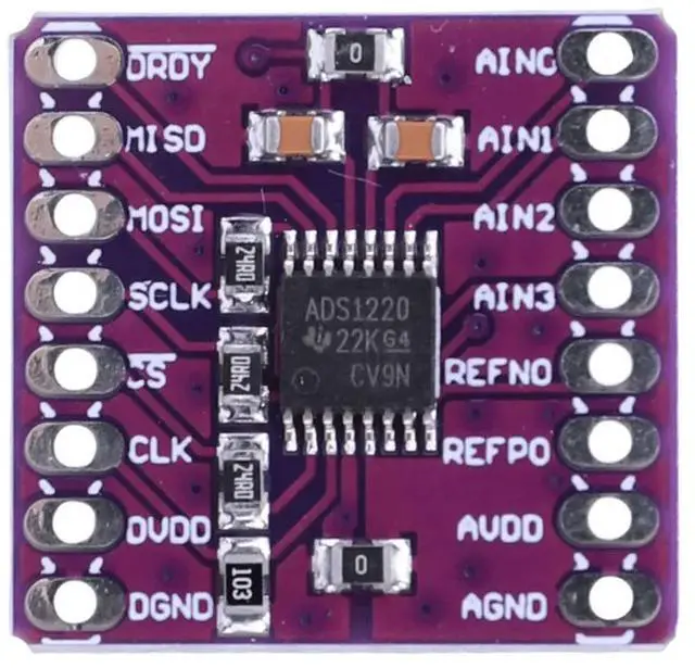 Main image of ADS1220 ADC SPI I2C Low-power 24 Bit ADC Analog To Digital Converter Module 2.3-5.5V Ultra Low Noise Analog To Digital Converter