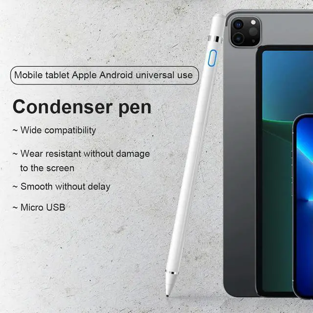 Alt view image 3 of 3 - Active Rechargeable Stylus Pen Universal Stylus Pen Tablet Pen for Android and iOS Touchscreens/Phones