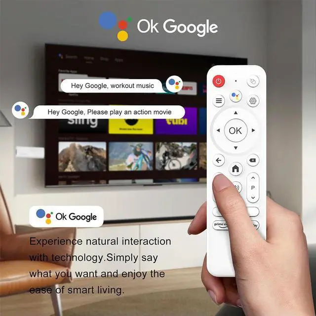Alt view image 2 of 3 - Android 14.0 TV Stick 4K TV Box BT5.0 Android TV Stick 2GB 8GB/2GB 16GB Allwinner H313 Quad Core with Remote