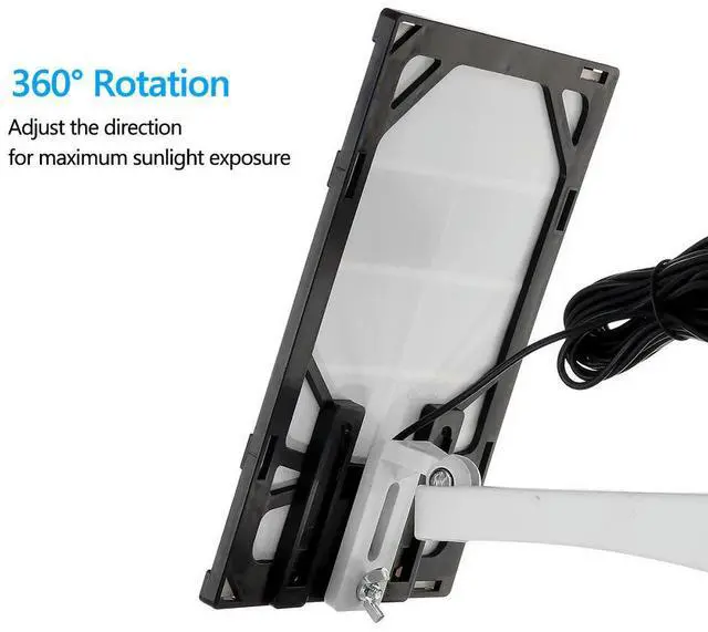 Main image of Portable Oudoor Solar Panels Waterproof 3.7v Charging Panel with Charging Cable Polysilicon for Wireless Outdoor Security Camera