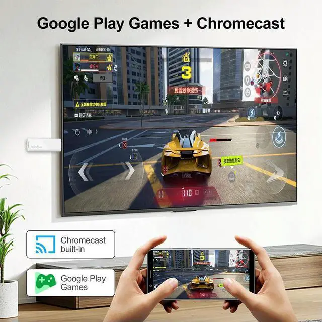 Alt view image 3 of 3 - Android 14.0 TV Stick 4K TV Box BT5.0 Android TV Stick 2GB 8GB/2GB 16GB Allwinner H313 Quad Core with Remote