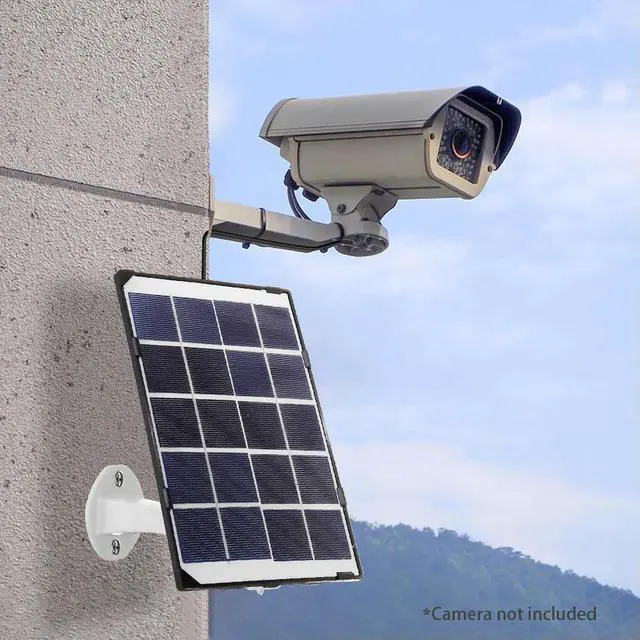 Alt view image 3 of 3 - Portable Oudoor Solar Panels Waterproof 3.7v Charging Panel with Charging Cable Polysilicon for Wireless Outdoor Security Camera