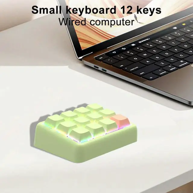 Alt view image 2 of 3 - 12 Keys Mechanical Keyboard Mini Programmable Hot Swappable Keyboard One Handed Keyboard for Working and Gaming