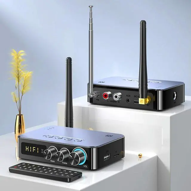 Alt view image 2 of 3 - Transmitter Receiver Multifunctional Wireless Adapter Infrared Remote Control Bluetooth-compatible for Speaker Desktop Laptop