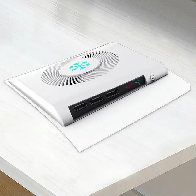 Alt view image 2 of 3 - For Slim Console Cooling Fan Side Temperature Control Cooling Fan Face Cover with 3 USB 2.0 Ports for 5 Slim