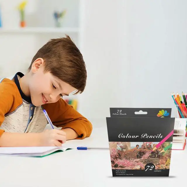 Alt view image 3 of 3 - 72 Count Colored Pencils Color Pencils Set Drawing Pencils Coloring Pencils Art Colored Pencils for Coloring Books