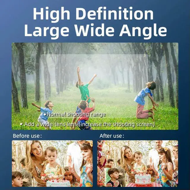 Main image of Magnetic Wide Angle Lens Aluminum Alloy Optical Glass Gimbal Camera Lens Extend FOV To 112° Wide-Angle Lens for Osmo Pocket 3