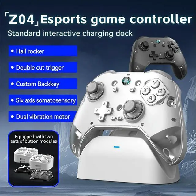 Alt view image 3 of 3 - Wireless Controller Bluetooth-Compatible 5.3 Controller Gamepad for Android/iOS/PC/Steam Macro Back Buttons Hall Effect Joystick