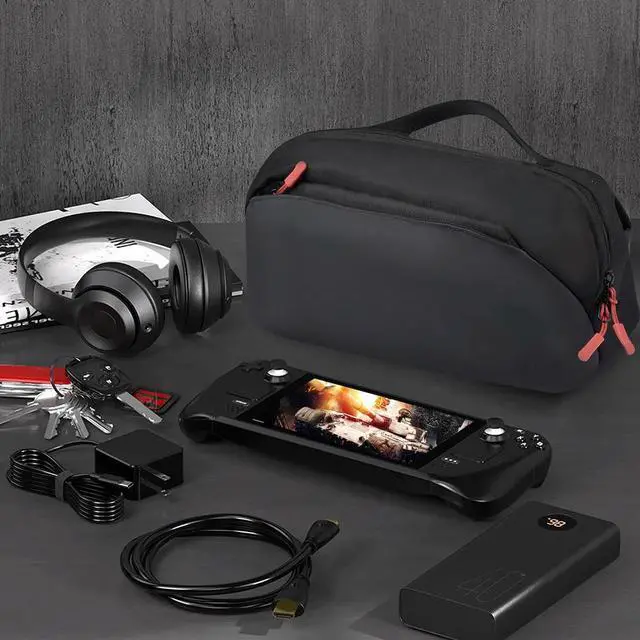 Alt view image 2 of 3 - 900D Oxford Game Console Bag Large Capacity Game Console Protection Bag Adjustable Shoulder Strap for Rog Ally