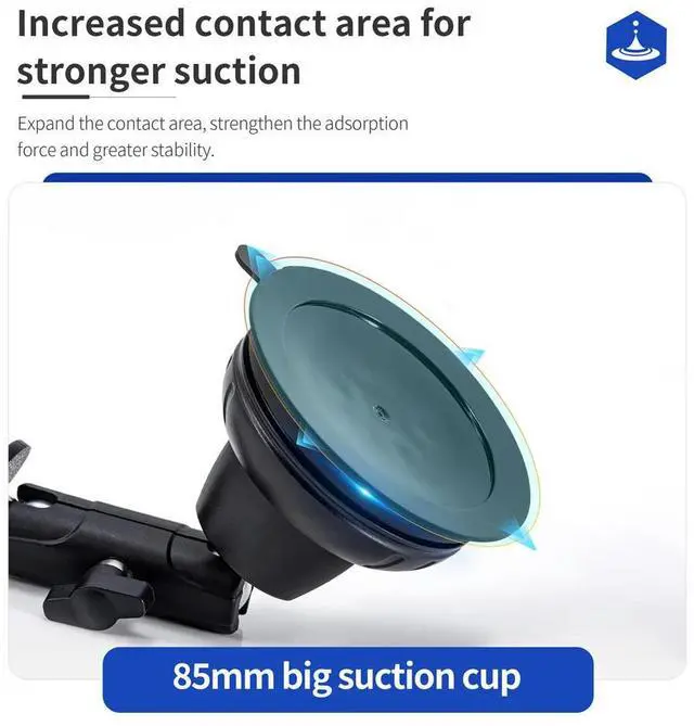 Main image of Car Suction Cup Camera Holder for Osmo Pocket 3 Suction Cup Camera Car Mount Car Mount Suction Cup Action Camera Accessories