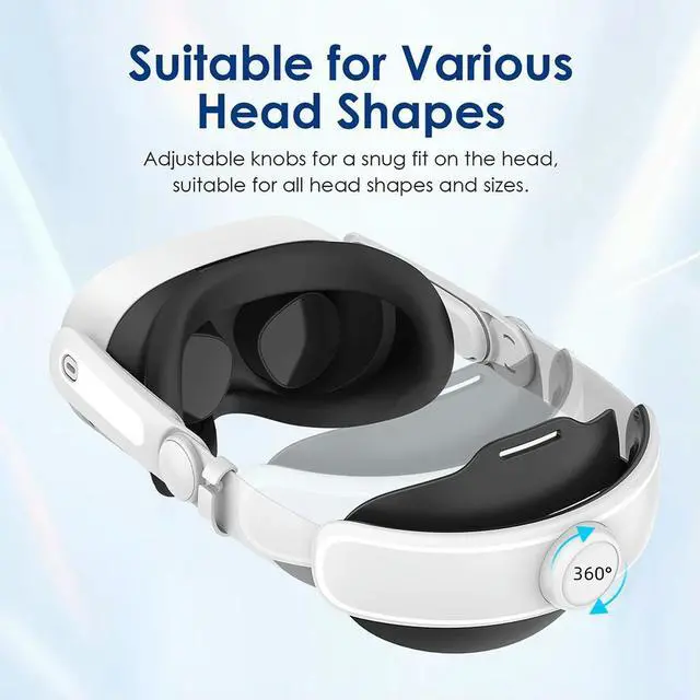 Alt view image 3 of 3 - Adjustable Head Strap Enhanced Support and Comfort Replacement Elite Strap VR Accessories Strap for Quest 3S/Quest 3