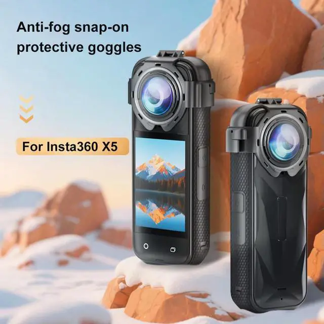 Alt view image 2 of 3 - Snap-on Lens Protector Anti-Scratch Glass Protector Protective Lens Cap Cover for X5 Camera Accessories