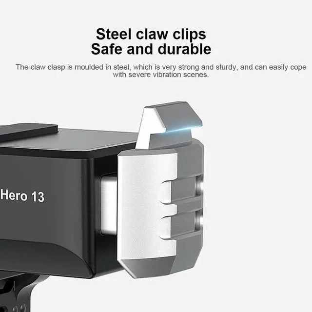 Main image of Magnetic Quick Release Adapter Base 2-Prong Mount Claw and 1/4 Screw Point Quick Release Base Bracket for Gopro 13 Action Camera