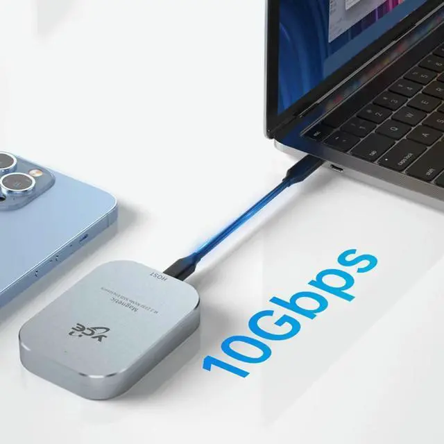 Alt view image 3 of 3 - Magnetic M.2 NVMe 2230 SSD Case USB 3.2 Gen 2 10Gbps Type-C SSD Disk Box 2TB Solid State Drive Case for 15 Pro Max ProRes