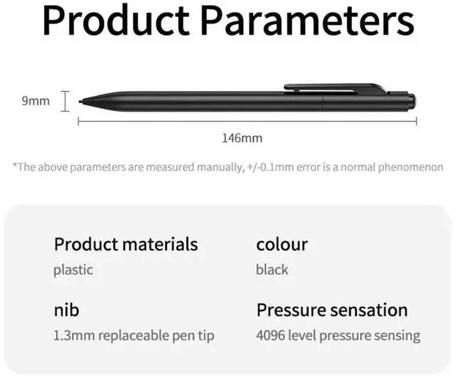 Main image of EMR Stylus Pen for Remarkable 2 EMR Digital Pen with Eraser with 2 Pen Tips for Galaxy/Wacom Tablet and Other EMR