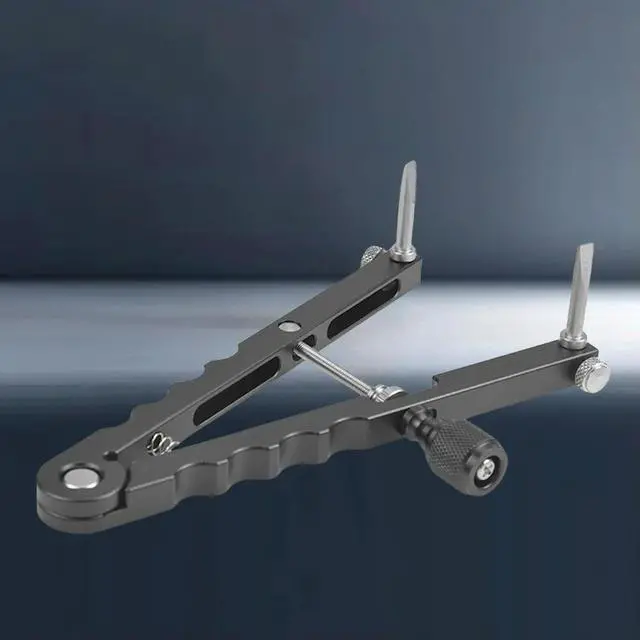 Alt view image 2 of 3 - Lens Repairing Spanner Wrench 16-100mm Opening with 3 Types Tips V Style Lens Opener for Diameter 37mm-86mm DSLR Camera Lenses
