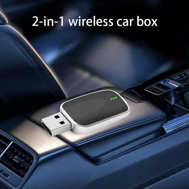 Alt view image 2 of 3 - Wireless Android Auto Carplay Box/Adapter Carplay AI Box Convert Wired To Wireless Box Auto Connect for Factory Wired Cars