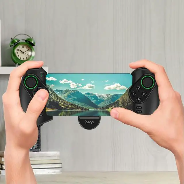 Alt view image 2 of 3 - Stretchable Controller with Linear Vibration Wireless BT Mobile Controller Gamepad Wireless Phone Controller for Nintendo Switch
