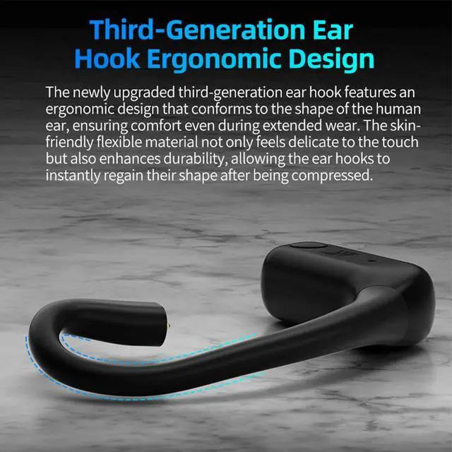 Alt view image 2 of 3 - Wireless Upgrade Cable Bluetooth-compatible 5.4 with Charging Case HIFI Music Earphones Wire BT Module Upgrade Ear Hook Cable