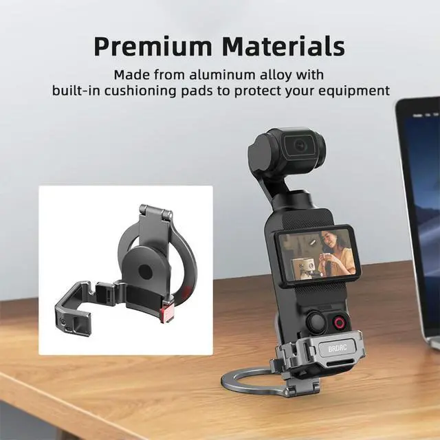 Alt view image 3 of 3 - Camera Expansion Bracket for Osmo Pocket 3 Desktop Mount Base Magnetic Mount Stand V-log Shooting Camera Accessories