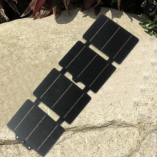 Alt view image 2 of 3 - 20W Flexible ETFE Solar Panel Charger USB/Type-C Foldable Solar Panels IPX6 Waterproof Portable Solar Panel Charger for Phone