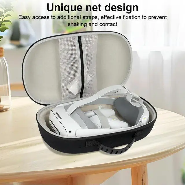 Alt view image 3 of 3 - Portable Hard Carrying Case Travel Bag Case for Quest 3S/Pico 4 Ultra VR Headset
