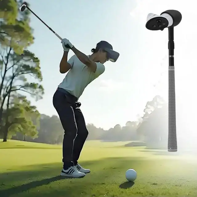 Alt view image 2 of 3 - VR Golf Club Realistic VR Golf Simulator Handle Non-Slip 80 Degree Keep Tracking for Quest 3S/Quest 3/Quest 2 Controller