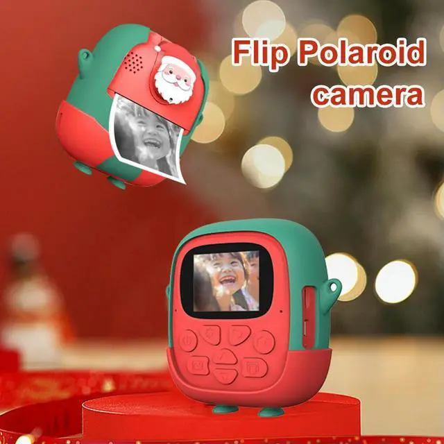 Alt view image 3 of 3 - Christmas Kids Instant Camera with Print Photo Paper Instant Print Camera USB Charging Birthday Gifts for 3-12 Year Old Kids
