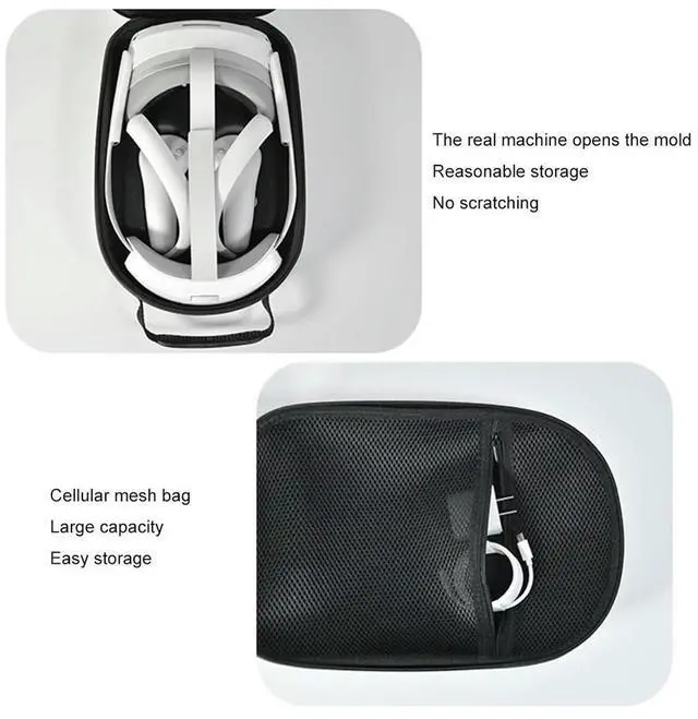 Main image of EVA Hard Carrying Case with Mesh Pocket Portable Bag Protective Travel Case for Pico4 Ultra /Pico 4 Pro VR Accessories