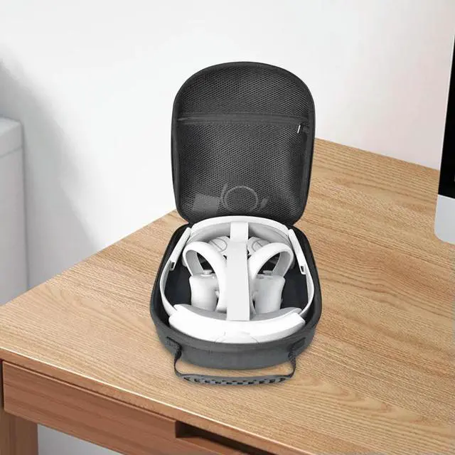 Alt view image 2 of 3 - EVA Hard Carrying Case with Mesh Pocket Portable Bag Protective Travel Case for Pico4 Ultra /Pico 4 Pro VR Accessories