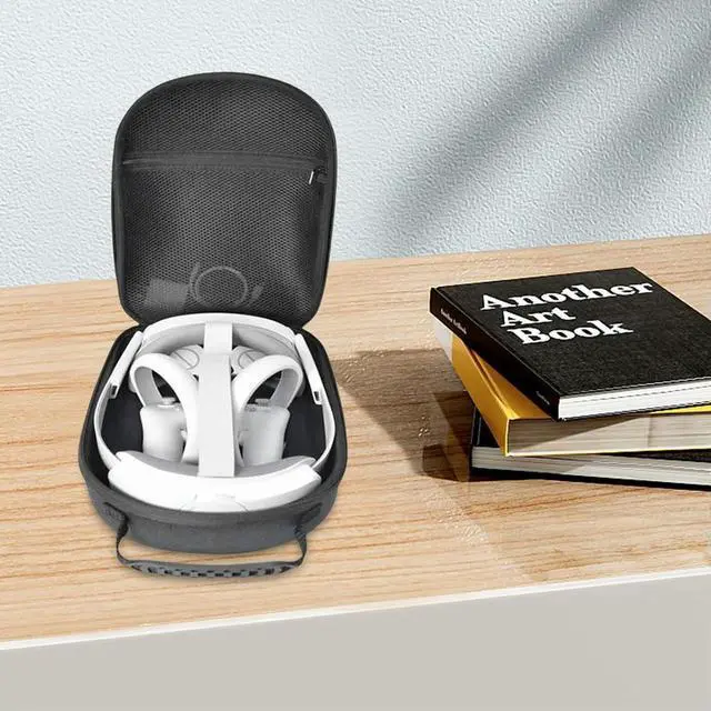 Alt view image 3 of 3 - EVA Hard Carrying Case with Mesh Pocket Portable Bag Protective Travel Case for Pico4 Ultra /Pico 4 Pro VR Accessories