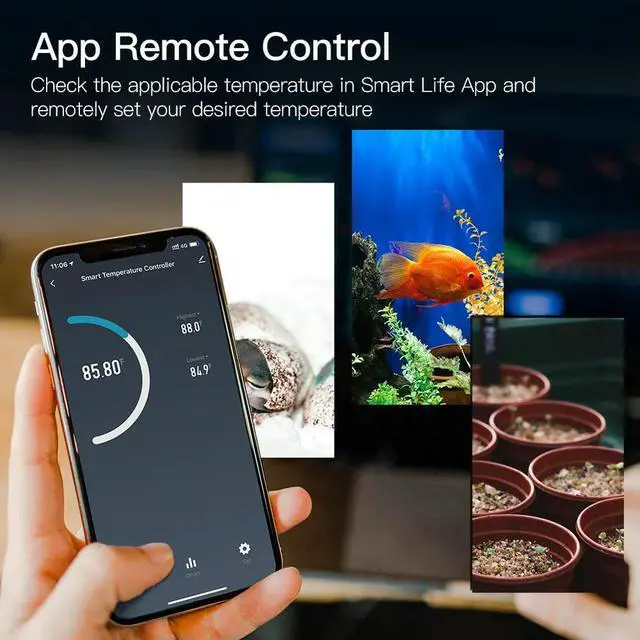 Alt view image 3 of 3 - Digital Temperature Controller Socket APP Control Thermostat Heater Plug Thermostat Regulator for Aquarium Greenhouse