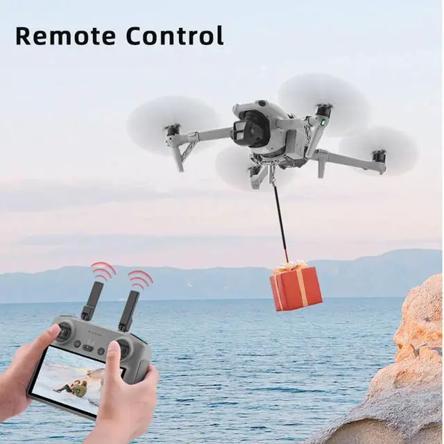 Alt view image 2 of 3 - Air Dropping System 150mAh Drone Ring Gift Delivery Device Remote Fishing Bait Ring Sender Dispenser Thrower for Mavic Air 3