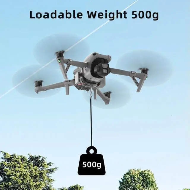 Alt view image 3 of 3 - Air Dropping System 150mAh Drone Ring Gift Delivery Device Remote Fishing Bait Ring Sender Dispenser Thrower for Mavic Air 3