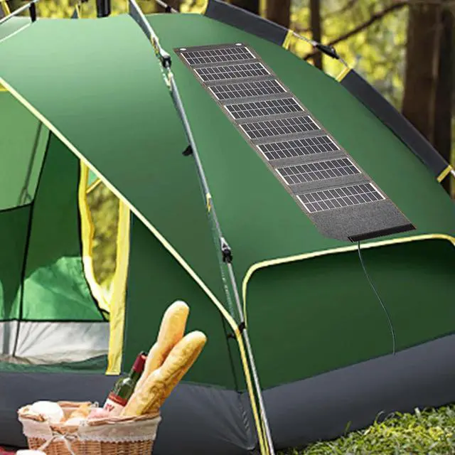 Alt view image 3 of 3 - USB Portable Charger High Conversion Efficiency 16W 5V Foldable Solar Panel Portable Solar Charger for Cell Phone