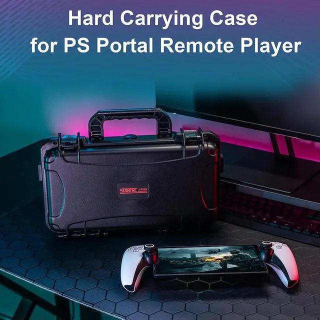 Alt view image 2 of 3 - Hard Carrying Case Waterproof Shockproof Travel Carry Bag Anti-scratch Handheld Game Console Carrying Bag for Portal