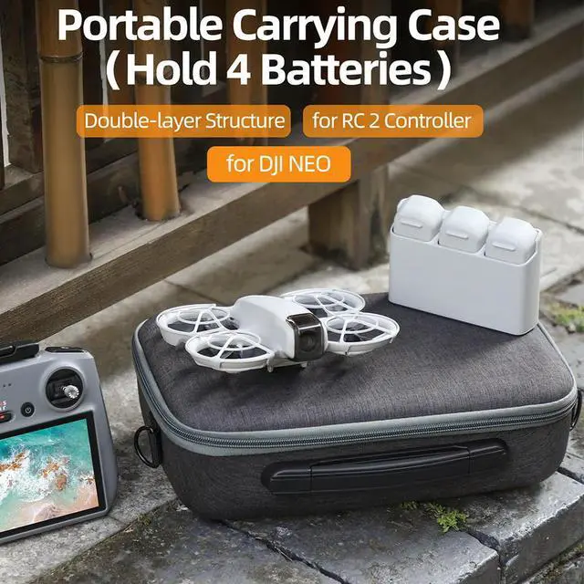 Alt view image 3 of 3 - Portable Carrying Case Travel Bag Shockproof Case for Neo Drone and RC 2 Remote Controller
