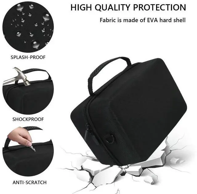 Alt view image 3 of 3 - EVA Hard Carrying Case with Shoulder Strap Hard Travel Case Wireless Mini Speaker Carrying Pouch for Marshall Kilburn II Speaker