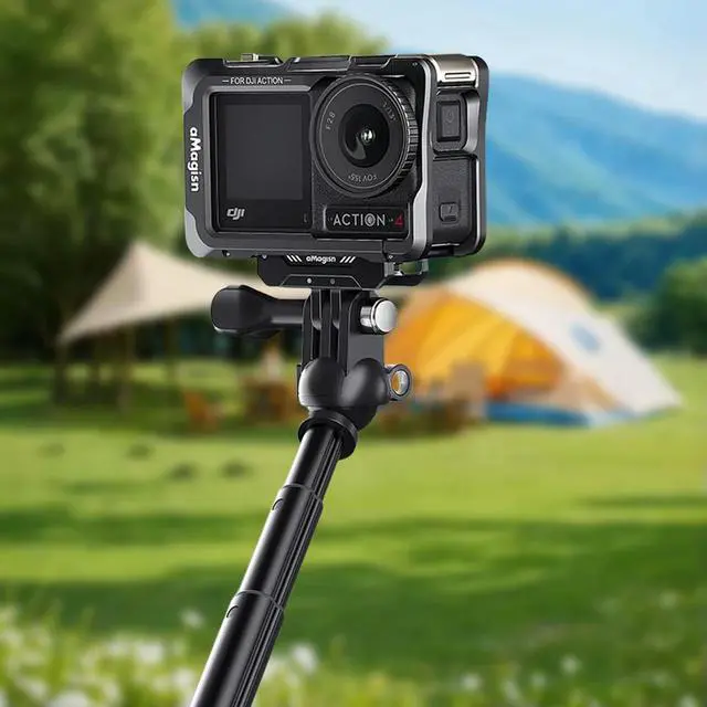 Alt view image 2 of 3 - Protective Frame Quick Release with Lens Cover Camera Cage l Cage Protective Frame Housing Cage for Action 5 Pro/4/3