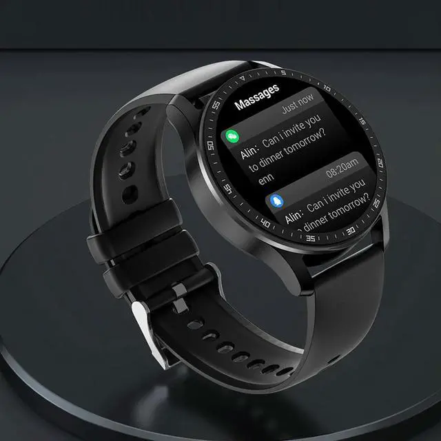 Alt view image 3 of 3 - Watch 2 in 1 Sports Watch 1.32-inch Screen Heart Rate Health Monitor with Bluetooth-compatible Earphones