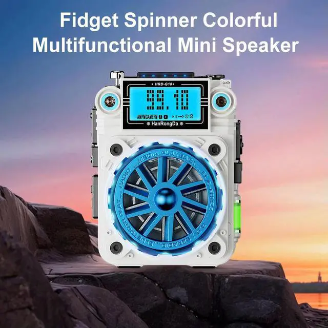 Alt view image 2 of 3 - Music Player Bluetooth-Compatible 5.2 Speaker TF Card/3.5mm Loudspeaker with Color Lights for Home/Outdoor/Party/Birthday Gift