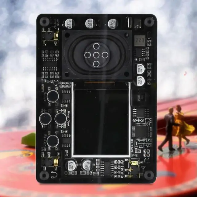Alt view image 2 of 3 - Mini Theremin Electronics Kit with Screen Display Detachable Antenna Retro Audio Player Multiple Voices for