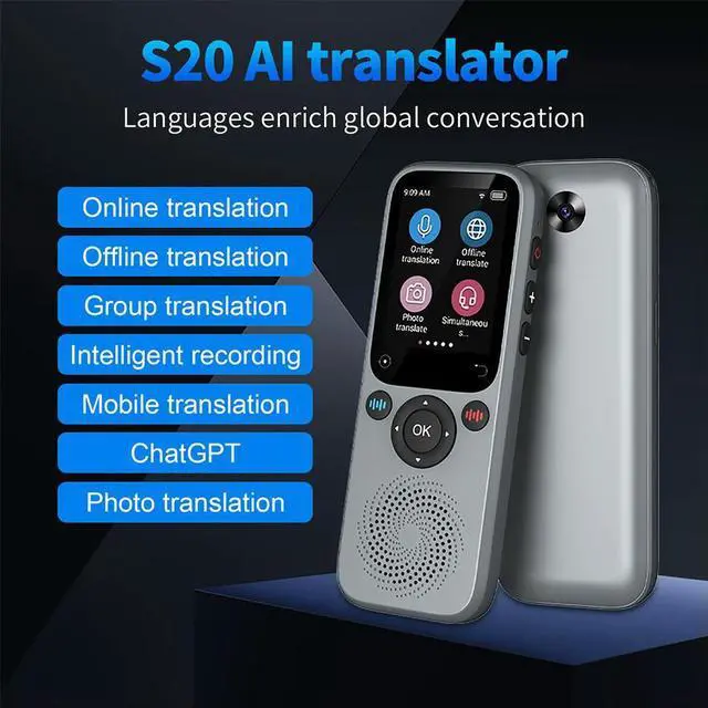 Alt view image 2 of 3 - Real Time Translation Device 138 Languages 2inch Touch Screen Portable Instant Translator Voice Translator for Foreign Travel