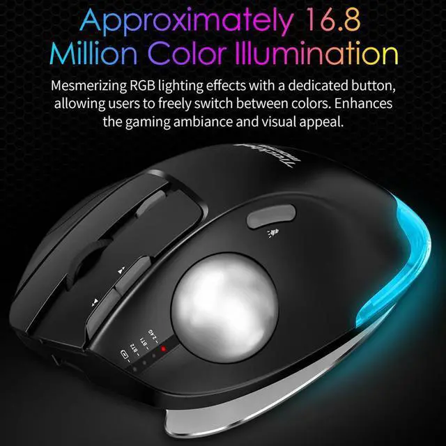 Alt view image 2 of 3 - Wireless Vertical Gaming Mouse 2.4G Adjustable Ergonomic Mice 8 Buttons 4800DPI 5 Level DPI for PC Computer Accessories