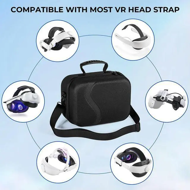 Alt view image 2 of 3 - Carrying Case for Quest 3 for BOBOVR M3 PRO Elite Strap Case Hard Shell Case for Travel and Home