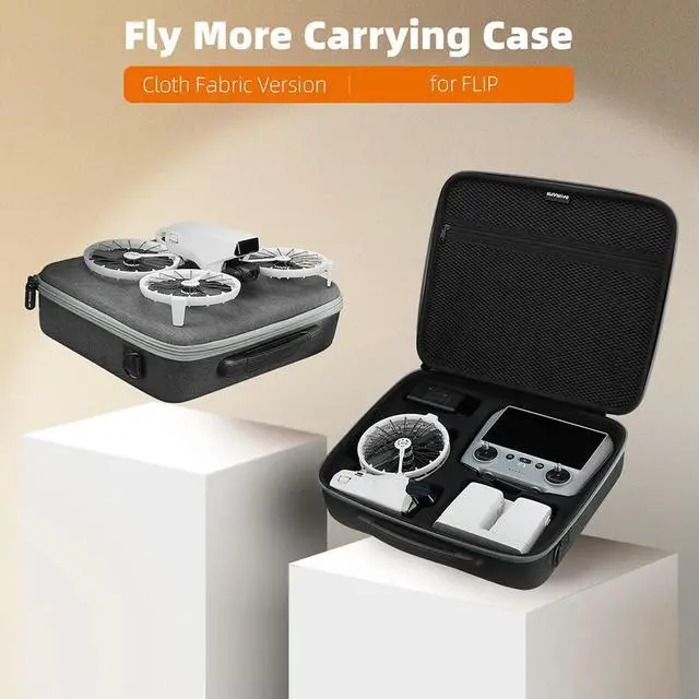 Alt view image 2 of 3 - Portable Travel Shoulder Bag Shockproof Case Case Handbag for Flip Drone RC 2/RC-N3 and Batteries