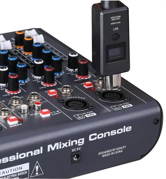 Alt view image 2 of 3 - Micphone Wireless System Transmitter Receiver Guitar Wireless Audio Transmission System for Mixer Speaker