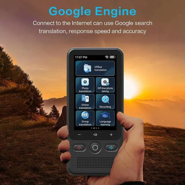 Alt view image 3 of 3 - 138 Languages Offline Voice Translator Device Two-Way Language Translator Real-Time Translator for Business Learning Travel