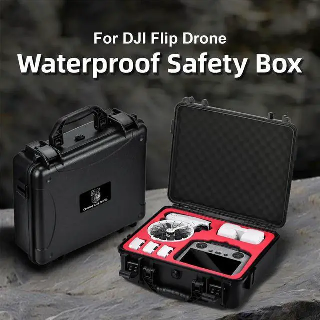 Alt view image 2 of 3 - For Flip Hard Case Travel Protective Case Waterproof Hard Shell Case Explosion-proof Case Hand-held Case for Flip Drone